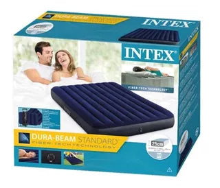 COLCHÓN INFLABLE INTEX 54 PULGADAS, SÚPER PRÁCTICO DE INFLAR Y CÓMODO